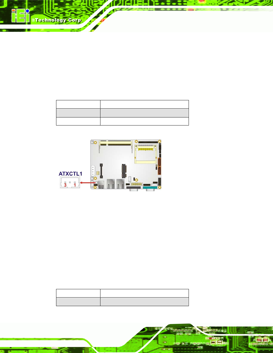 2 cf card setup, Figure 4-3: at power select jumper location, Table 4-2: at power select jumper settings | IEI Integration WAFER-945GSE v2.01 User Manual | Page 59 / 182