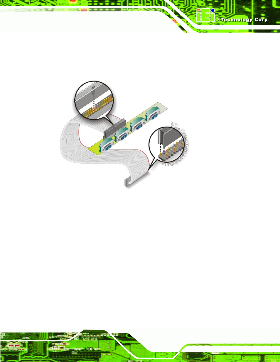 Figure 4-13: 4-com port adapter board | IEI Integration WAFER-945GSE v2.01 User Manual | Page 70 / 182