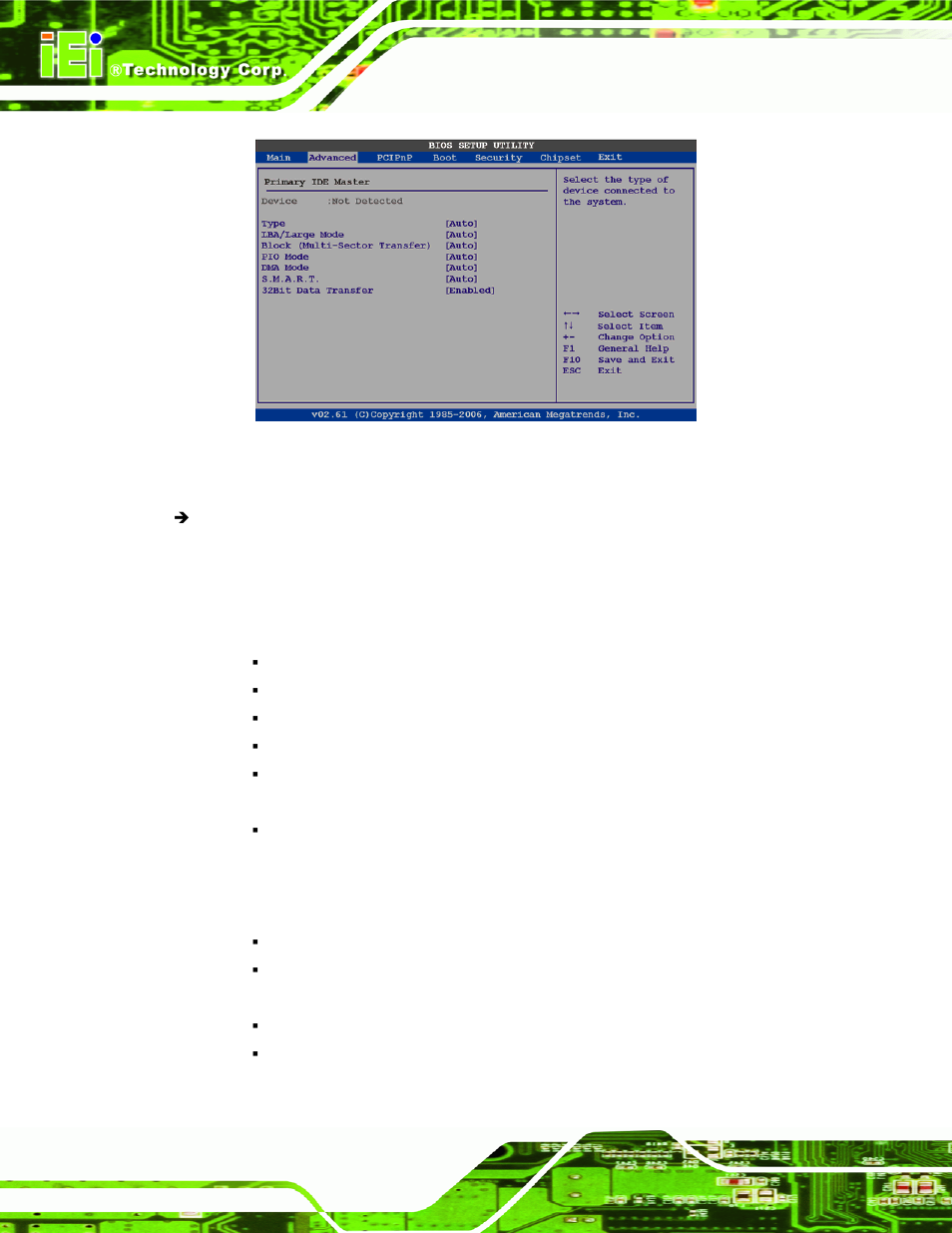 Menu 5: ide master and ide slave configuration | IEI Integration WAFER-945GSE2 v1.03 User Manual | Page 107 / 204
