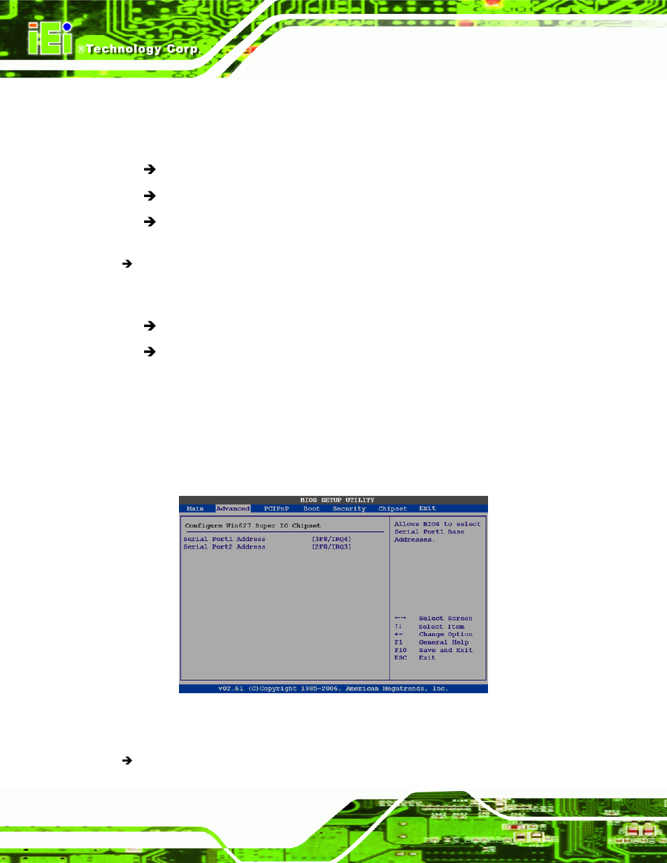 3 super i/o configuration, Menu 6: super i/o configuration | IEI Integration WAFER-945GSE2 v1.03 User Manual | Page 111 / 204