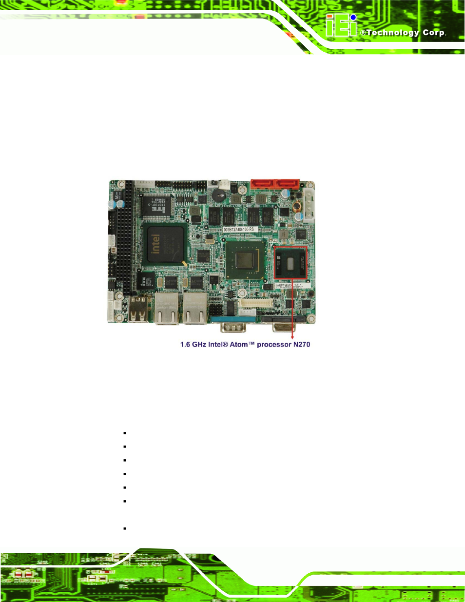 3 embedded wafer-945gse2 processor, 1 overview, 2 features | Mbedded, Wafer-945gse2, Rocessor, Figure 2-4: embedded processor | IEI Integration WAFER-945GSE2 v1.03 User Manual | Page 26 / 204