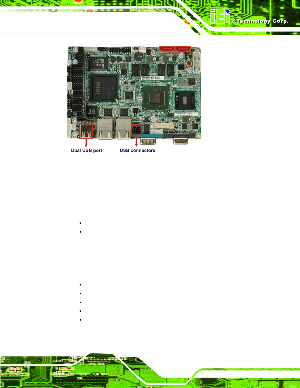 6 lpc bus components, 1 lpc bus overview, 2 bios chipset | Omponents, Figure 2-14: onboard usb implementation | IEI Integration WAFER-945GSE2 v1.03 User Manual | Page 40 / 204