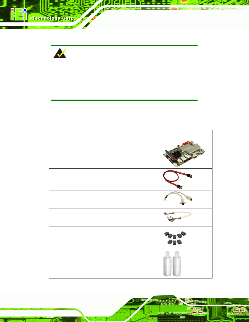 3 unpacking checklist, 1 package contents, Npacking | Hecklist | IEI Integration WAFER-945GSE2 v1.03 User Manual | Page 47 / 204