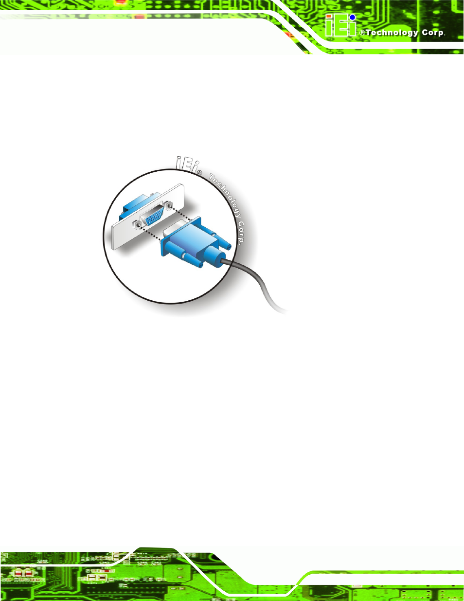 Figure 5-19: vga connector | IEI Integration WAFER-945GSE2 v1.03 User Manual | Page 98 / 204