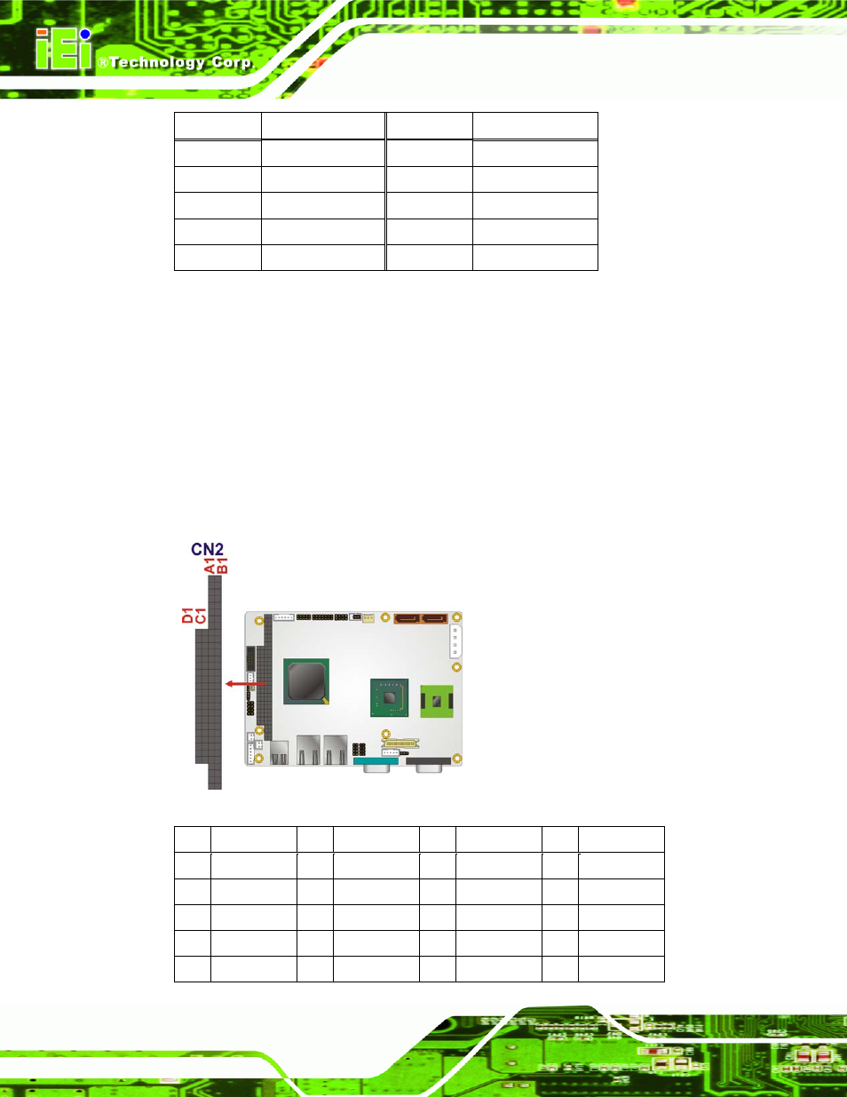 12 pc/104 connector, Figure 3-14: pc/104 connector, Table 3-13: lvds lcd port connector pinouts | IEI Integration WAFER-945GSE2 v2.00 User Manual | Page 43 / 177