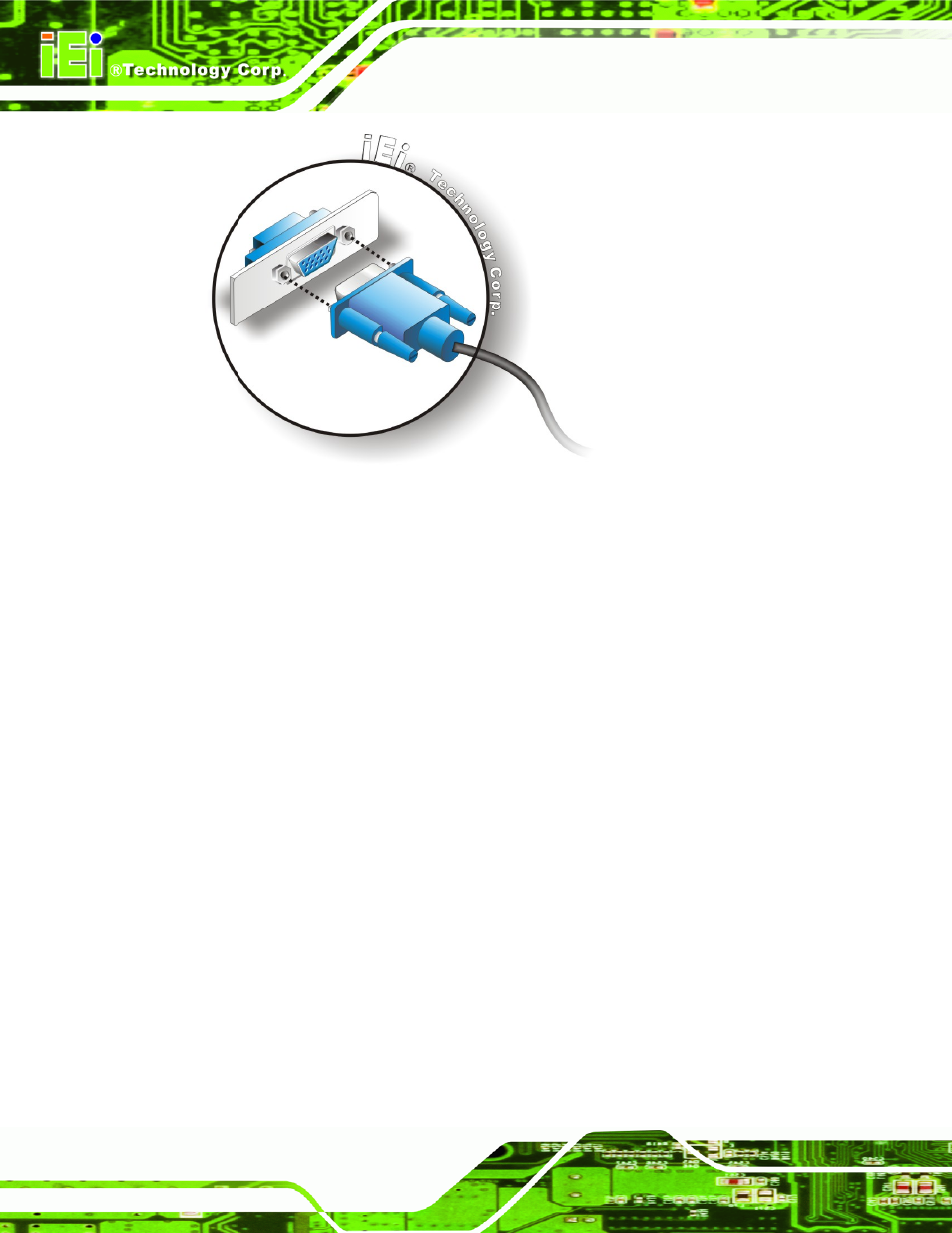 Figure 4-17: vga connector | IEI Integration WAFER-945GSE2 v2.00 User Manual | Page 75 / 177