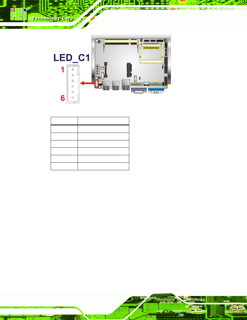 10 lvds1 lcd connector, Figure 3-10: led connector locations, Table 3-11: led connector pinouts | IEI Integration WAFER-945GSELVDS2 User Manual | Page 36 / 140