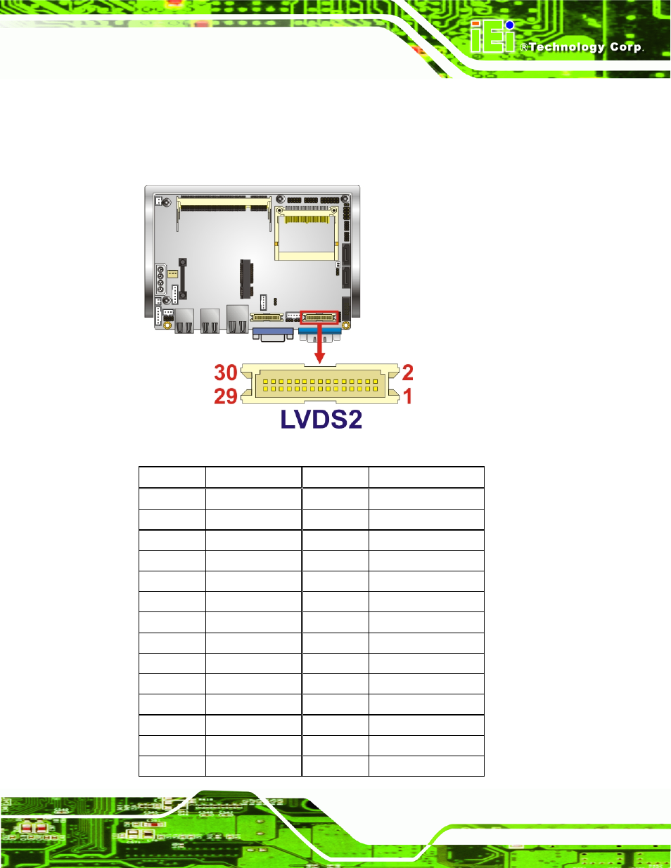 Figure 3-13: lvds2 location | IEI Integration WAFER-945GSELVDS2 User Manual | Page 39 / 140