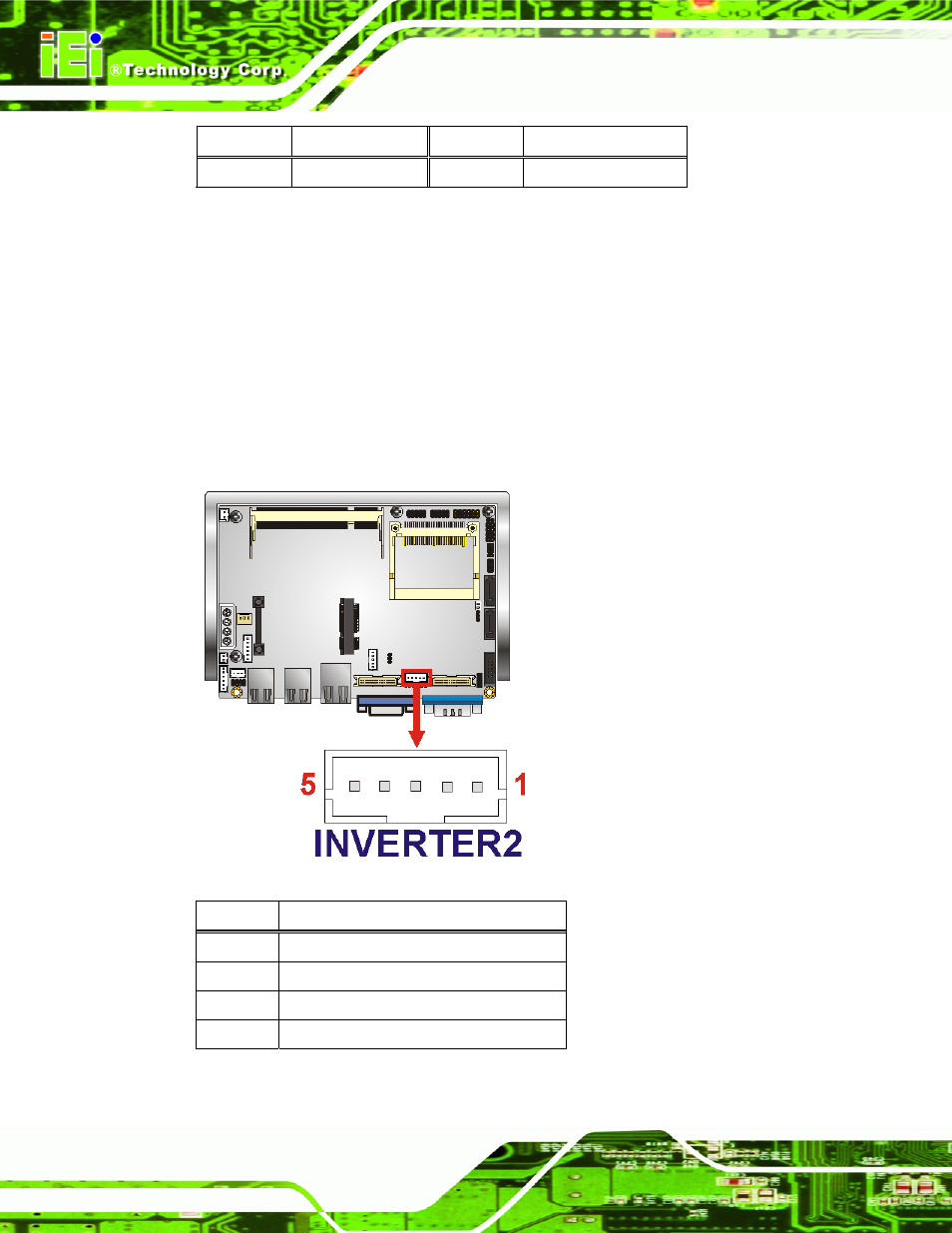 13 lvds2 inverter connector, Figure 3-14: backlight connector pinout locations, Table 3-14: lvds2 pinouts | IEI Integration WAFER-945GSELVDS2 User Manual | Page 40 / 140