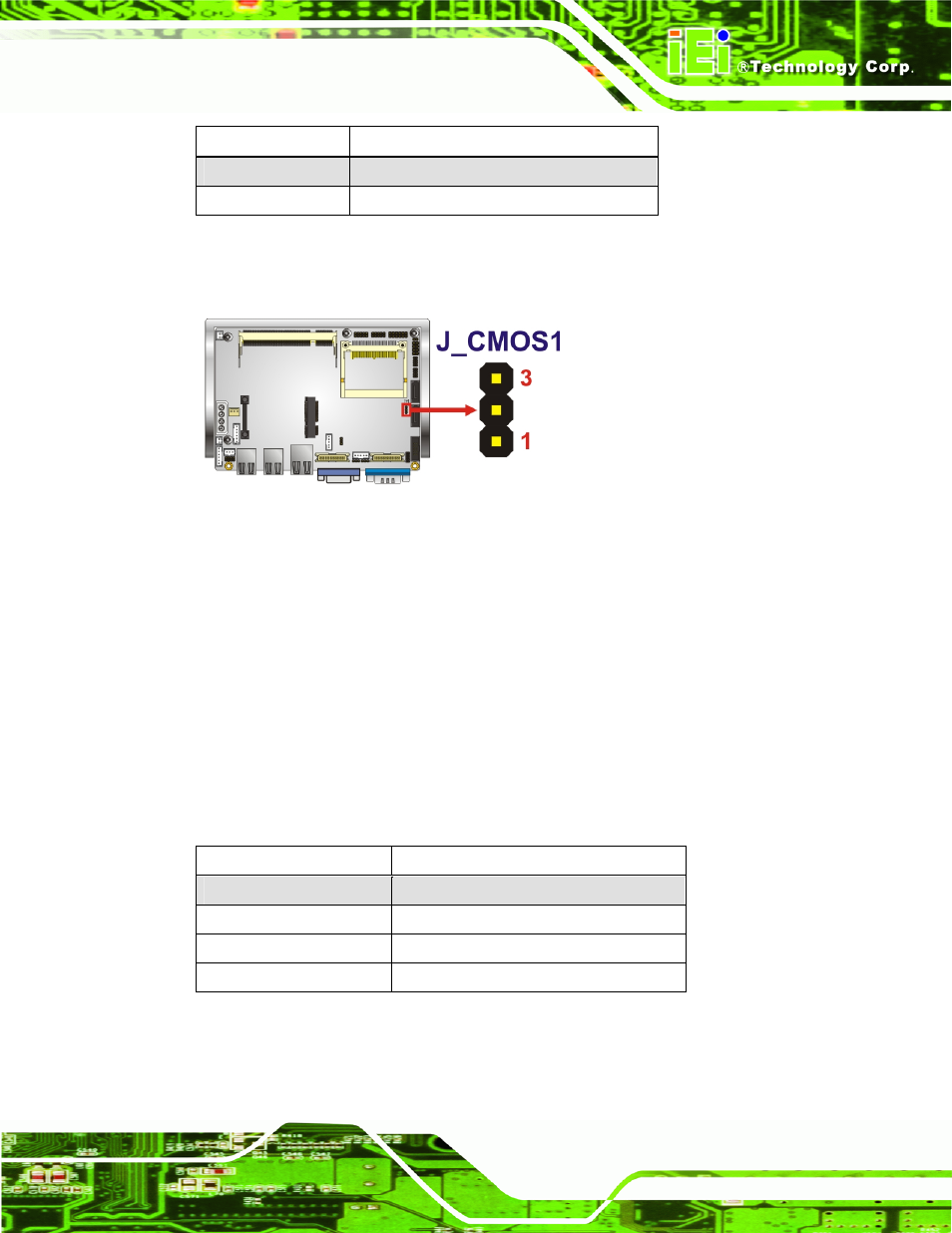 5 com2 mode selection, Figure 4-6: clear cmos jumper, Table 4-5: clear cmos jumper settings | Table 4-6: com 2 function select jumper settings | IEI Integration WAFER-945GSELVDS2 User Manual | Page 63 / 140