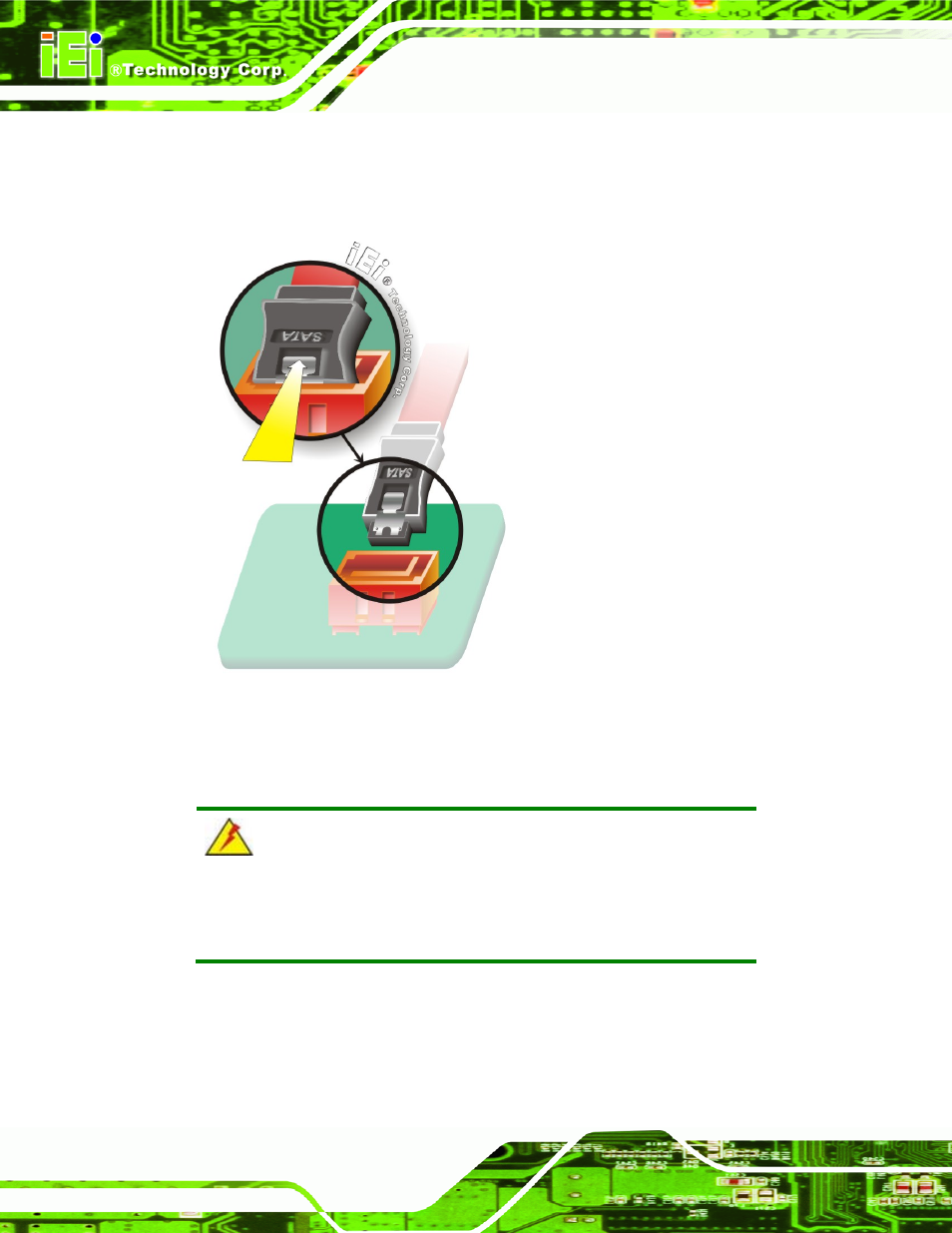 Figure 4-12: sata drive cable connection | IEI Integration WAFER-945GSELVDS2 User Manual | Page 70 / 140