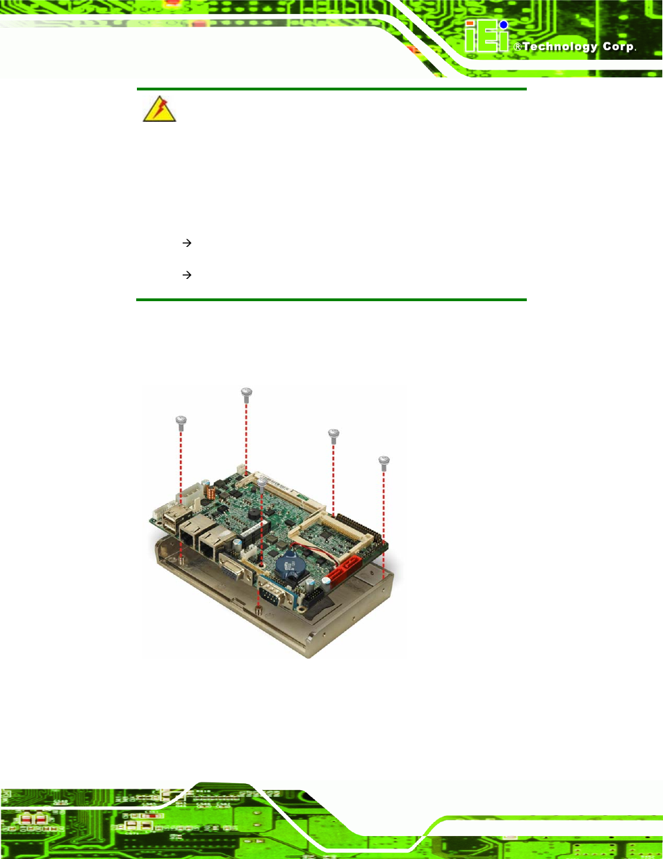 11 installing drivers, Nstalling, Rivers | Figure 4-21: heat sink retention screws | IEI Integration WAFER-945GSELVDS2 User Manual | Page 79 / 140