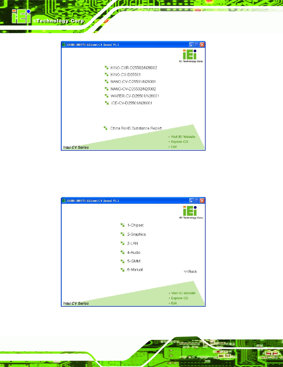 Figure 6-1: start up screen, Figure 6-2: drivers | IEI Integration WAFER-CV-D25501_N26001 User Manual | Page 109 / 181