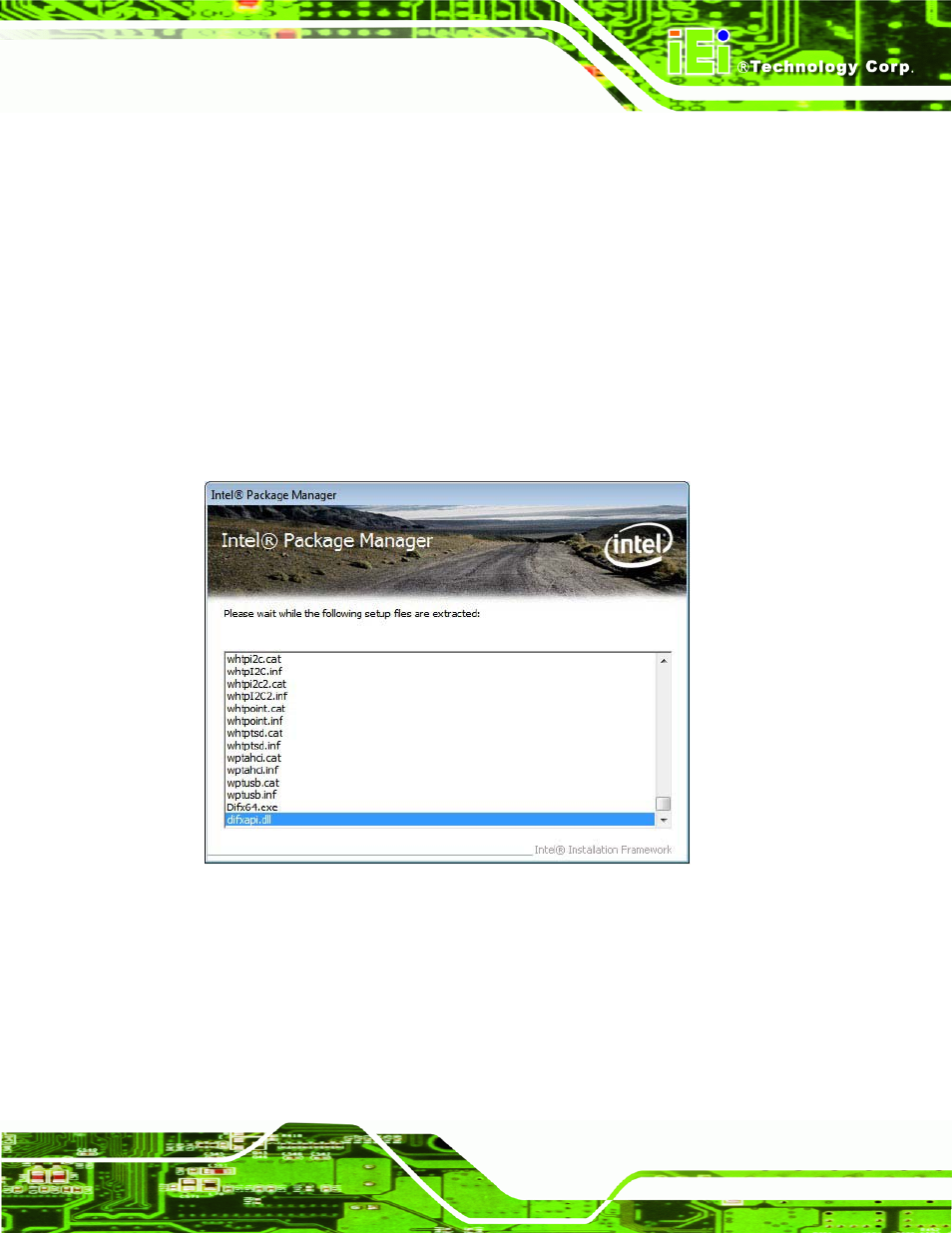 3 chipset driver installation, Hipset, River | Nstallation, Figure 6-3: chipset driver screen | IEI Integration WAFER-CV-D25501_N26001 User Manual | Page 110 / 181