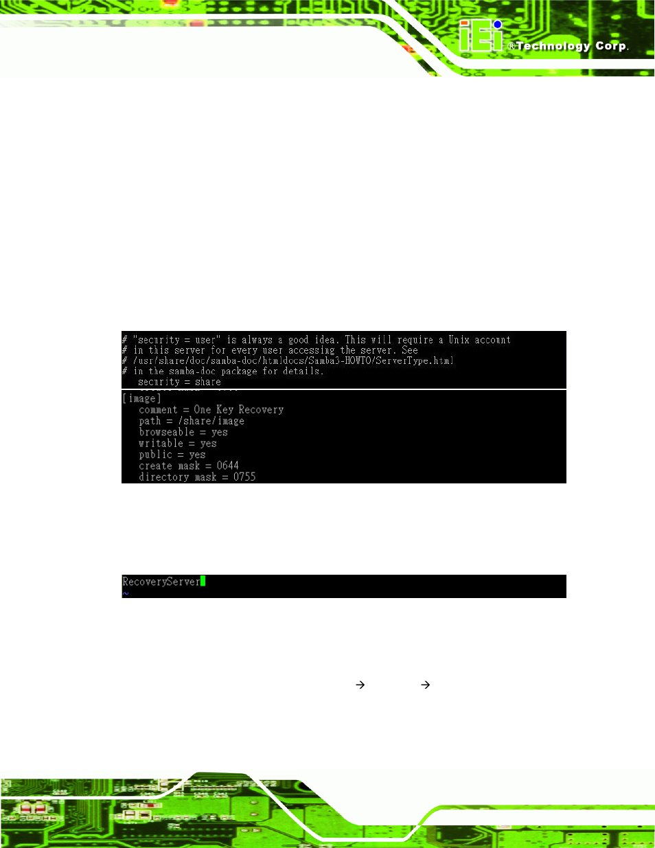 B.6.6 setup a client system for auto recovery | IEI Integration WAFER-CV-D25501_N26001 User Manual | Page 162 / 181