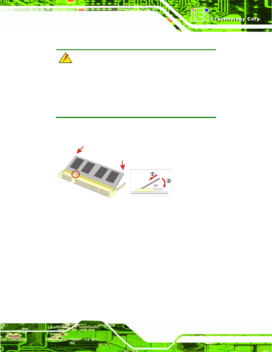 3 so-dimm installation, So-dimm, Nstallation | Figure 4-1: so-dimm installation | IEI Integration WAFER-CV-D25501_N26001 User Manual | Page 56 / 181
