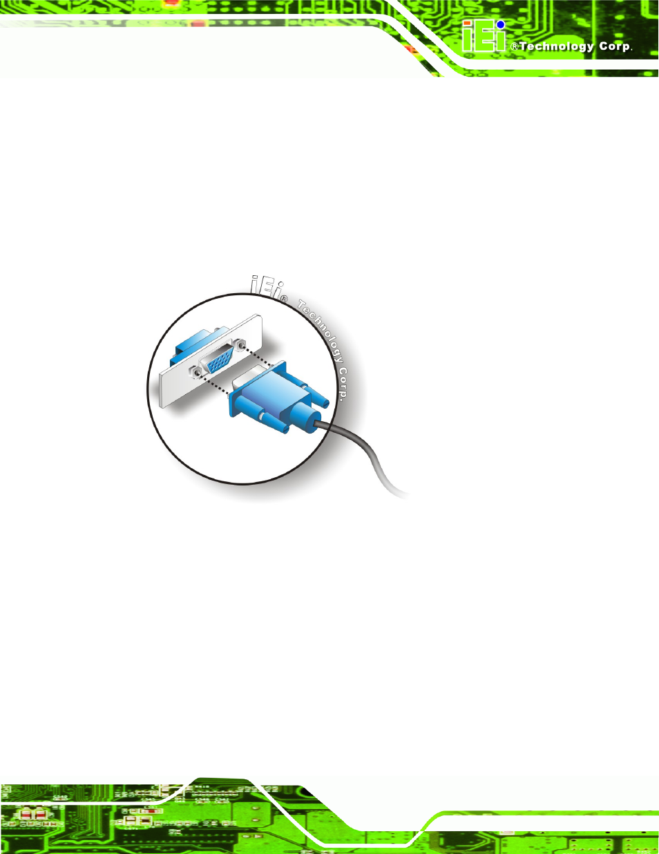 Figure 4-22: vga connector | IEI Integration WAFER-CV-D25501_N26001 User Manual | Page 76 / 181