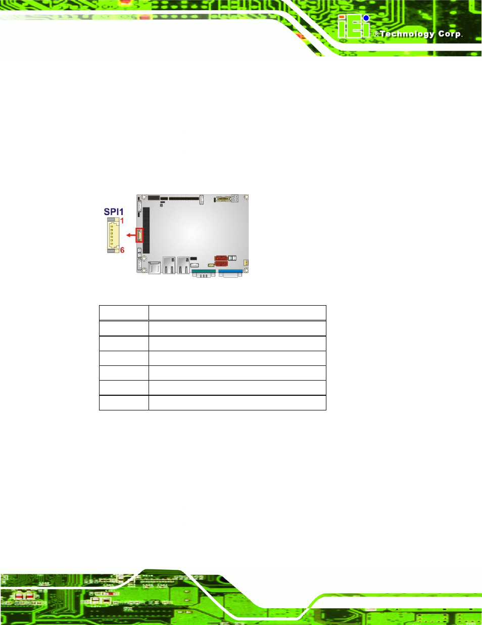 19 spi rom connector, 20 usb connector, Figure 3-20: spi connector location | Table 3-22: spi connector pinouts | IEI Integration WAFER-CV-D25502_N26002 User Manual | Page 48 / 182