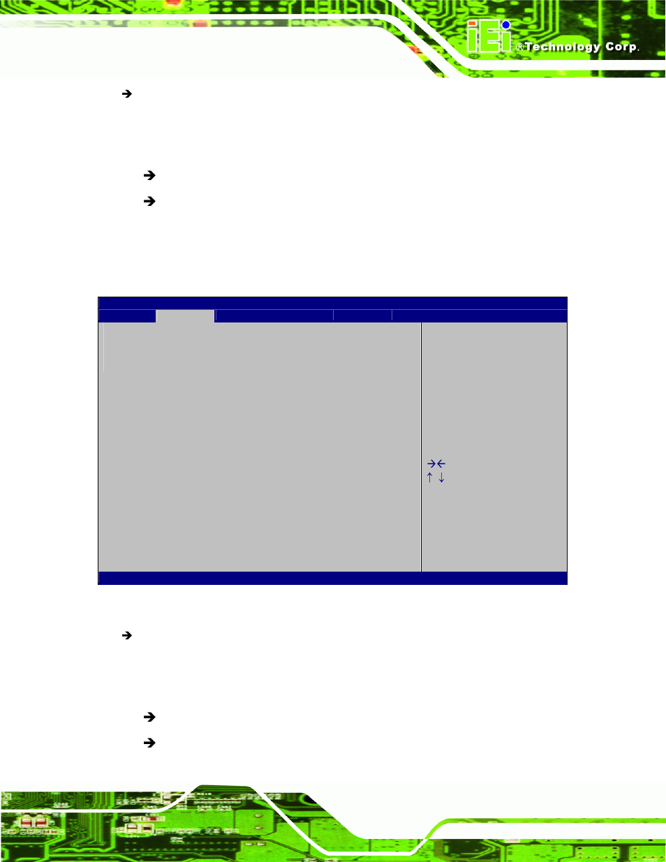 9 iei feature, Bios menu 13: iei feature | IEI Integration WAFER-CV-D25502_N26002 User Manual | Page 98 / 182