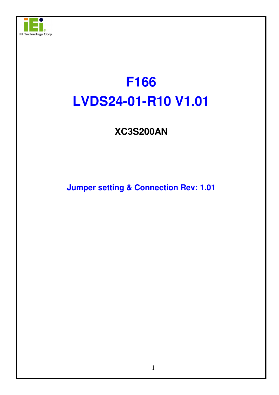 IEI Integration LVDS24-01 User Manual | 10 pages