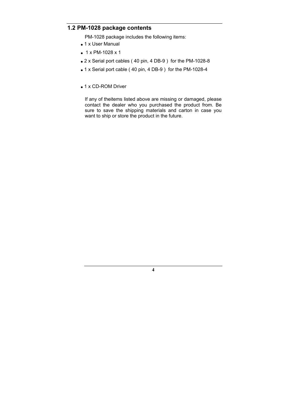 IEI Integration PM-1028 User Manual | Page 4 / 26