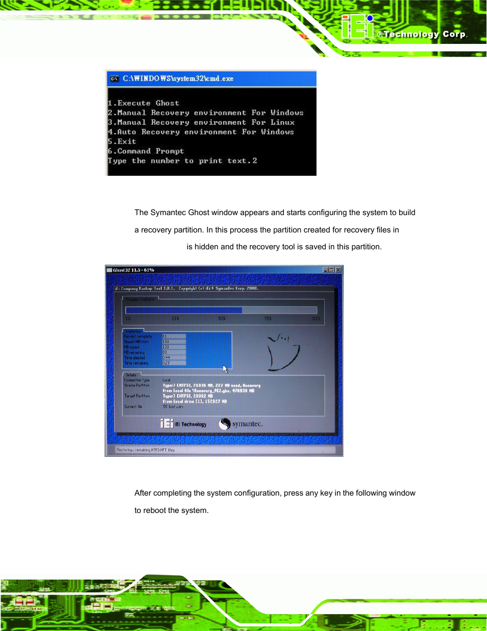 Figure a-8: building the recovery partition | IEI Integration ECW-281B_D2550 User Manual | Page 117 / 159