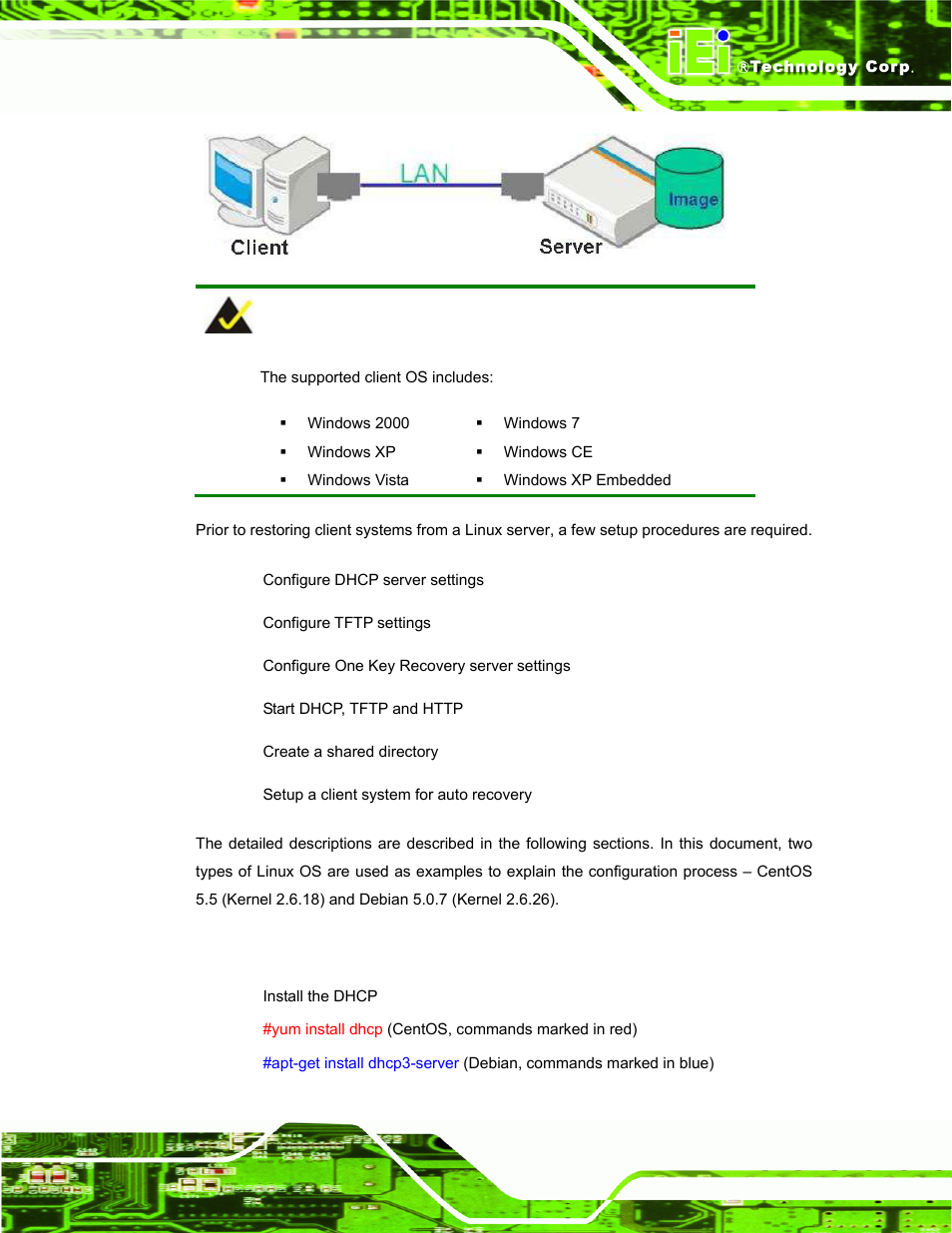 A.6.1 configure dhcp server settings | IEI Integration ECW-281B_D2550 User Manual | Page 137 / 159