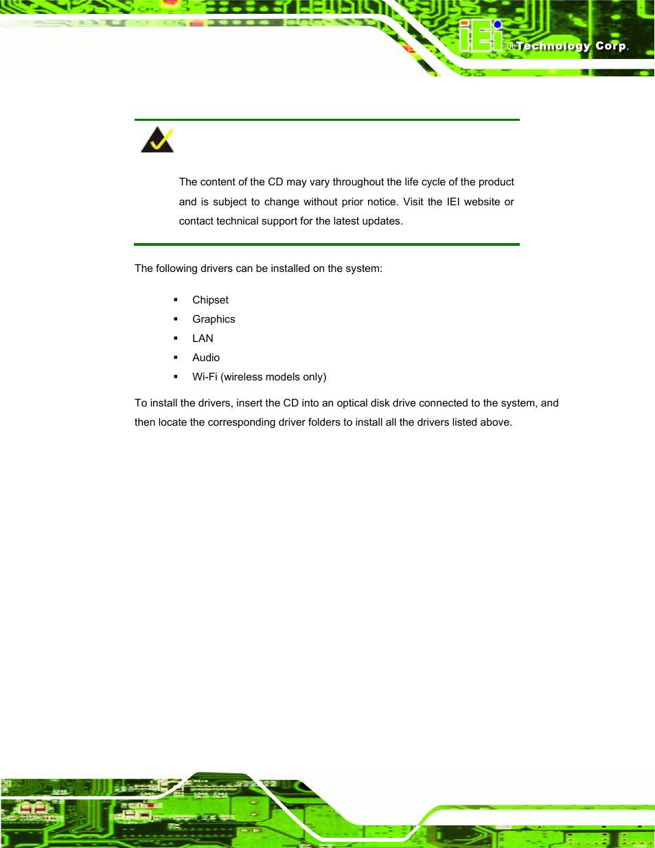 10 driver installation, River, Nstallation | IEI Integration ECW-281B_D2550 User Manual | Page 57 / 159