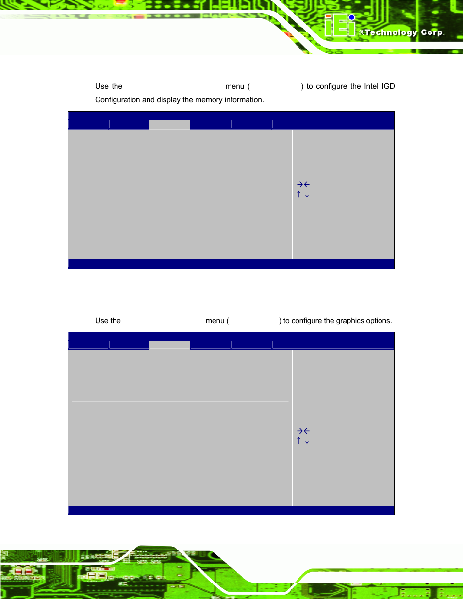 1 host bridge configuration, 1 intel igd configuration, Table 1-3 | Model name, Idd-936260a, Sted in, Table 1-4, Input voltage, 90 v ~ 264 v | IEI Integration ECW-281B_D2550 User Manual | Page 85 / 159