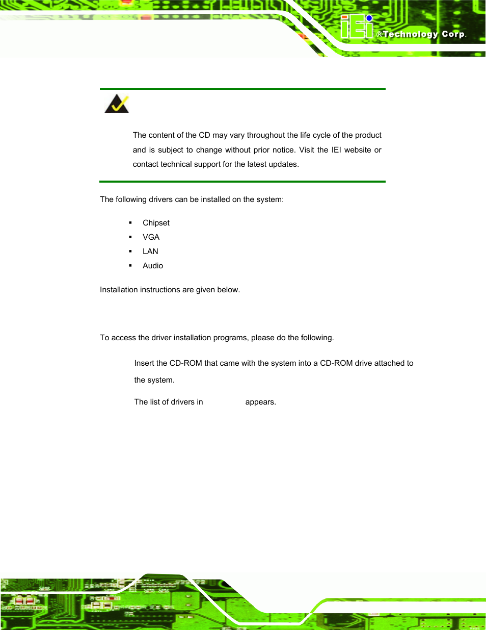 1 available software drivers, 2 starting the driver program | IEI Integration ECW-281B-N270-WT v3.01 User Manual | Page 114 / 189