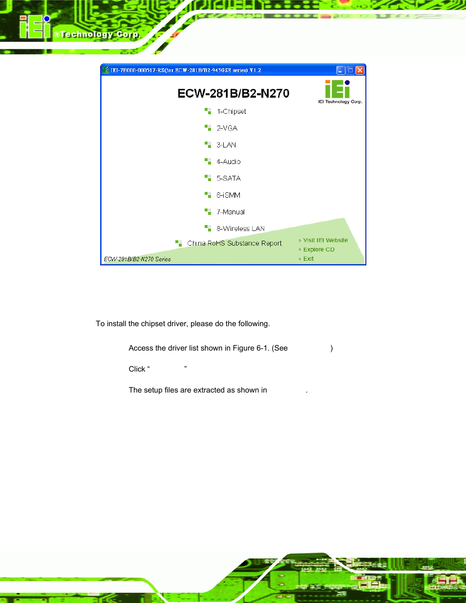 3 chipset driver installation | IEI Integration ECW-281B-N270-WT v3.01 User Manual | Page 115 / 189