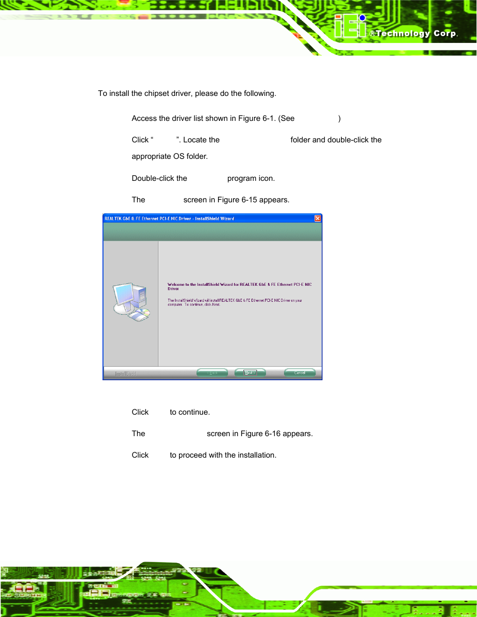 5 lan driver installation | IEI Integration ECW-281B-N270-WT v3.01 User Manual | Page 124 / 189