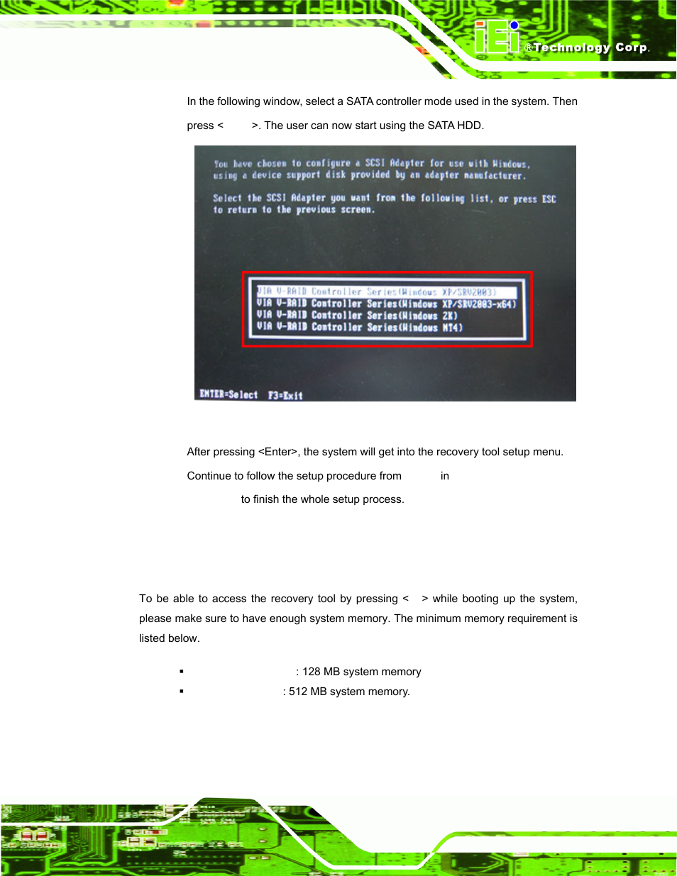 B.7.2 system memory requirement | IEI Integration ECW-281B-N270-WT v3.01 User Manual | Page 182 / 189