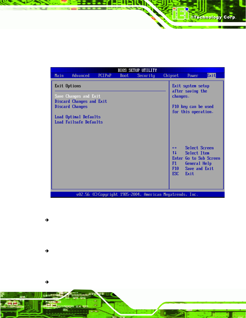 8 exit | IEI Integration ECW-281B-N270-WT v2.00 User Manual | Page 115 / 180