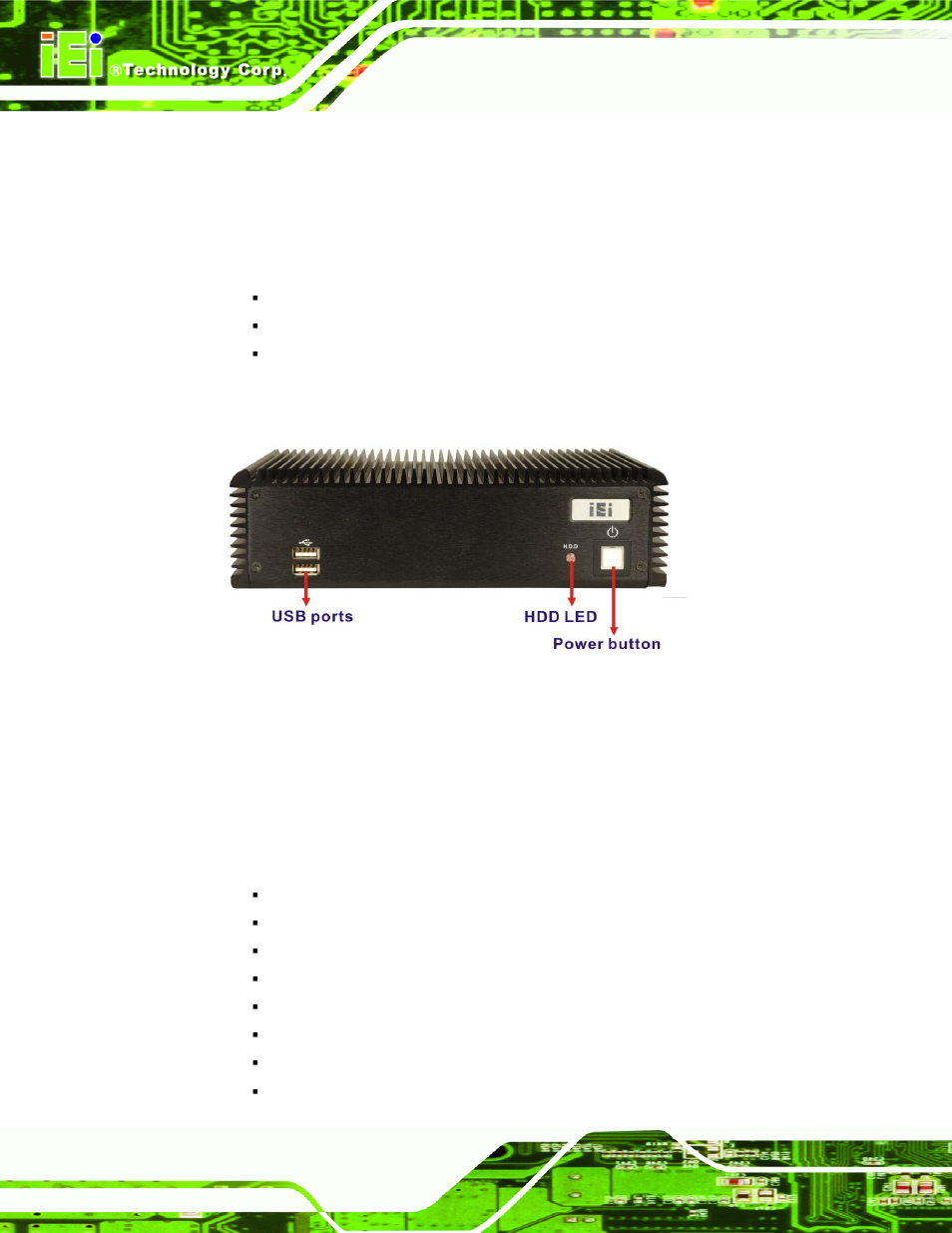 3 external overview, 1 front panel, 2 rear panel | 1 ecw-281b-r20 rear panel | IEI Integration ECW-281B-N270-WT v2.00 User Manual | Page 28 / 180