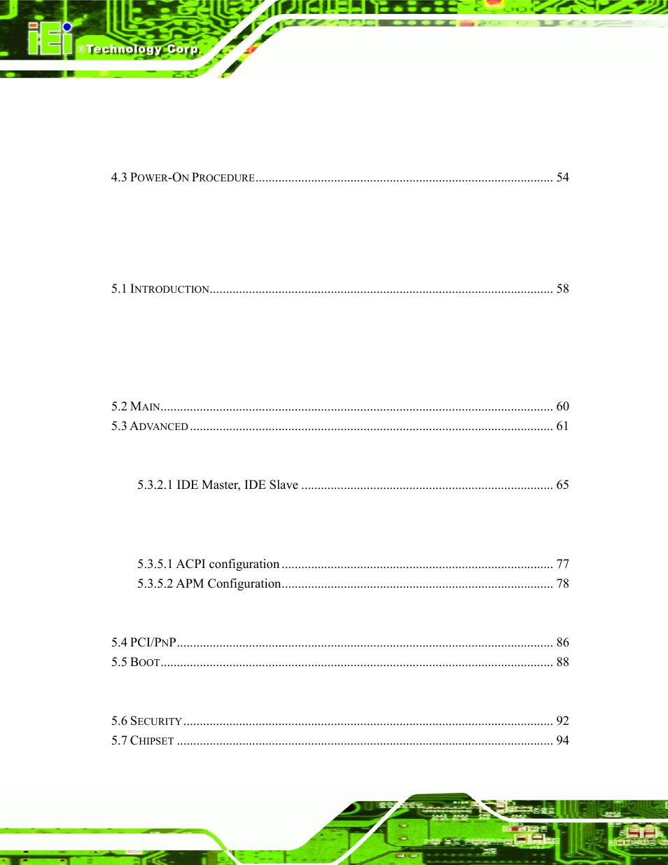 IEI Integration ECW-281B-N270-WT v2.00 User Manual | Page 6 / 180