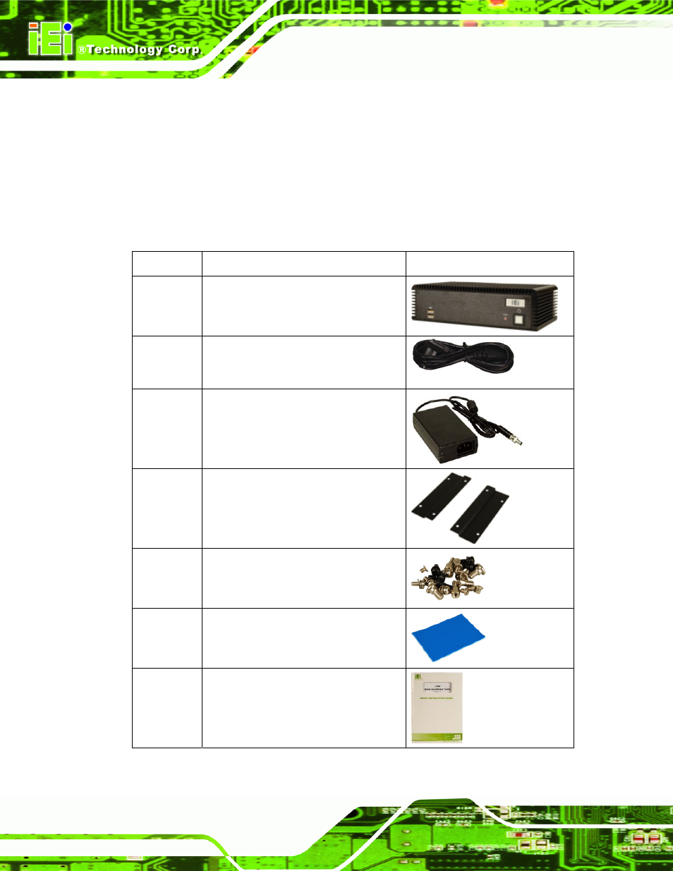 2 unpacking | IEI Integration ECW-281B-N270-WT v2.00 User Manual | Page 60 / 180