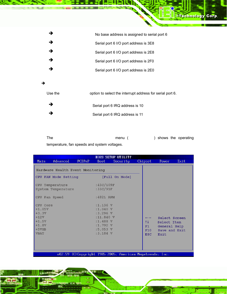 4 hardware health configuration | IEI Integration ECW-281B-N270-WT v2.10 User Manual | Page 89 / 179