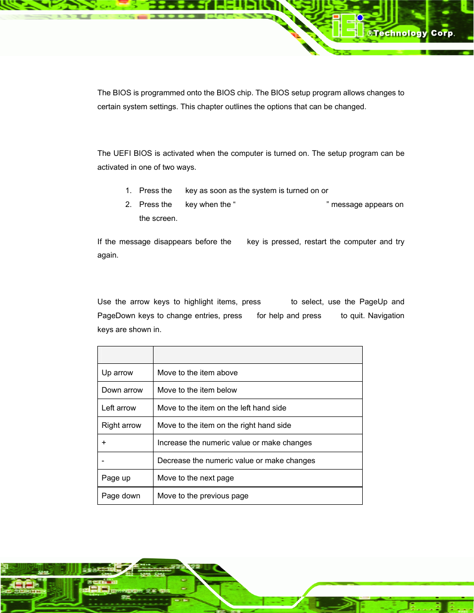 1 introduction, 1 starting setup, 2 using setup | Ntroduction | IEI Integration ECW-281B_B2-D525 User Manual | Page 64 / 137