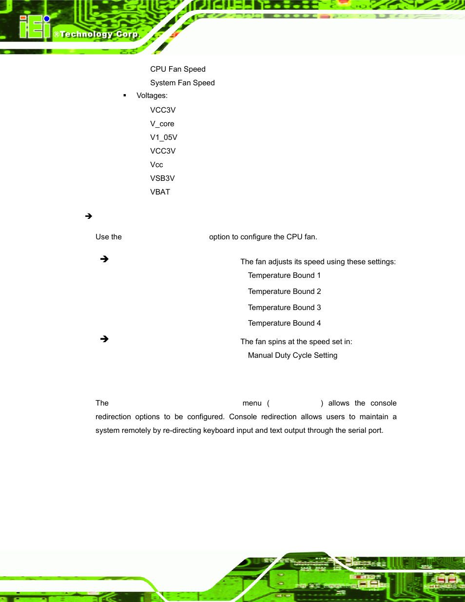 7 serial port console redirection | IEI Integration ECW-281B_B2-D525 User Manual | Page 79 / 137