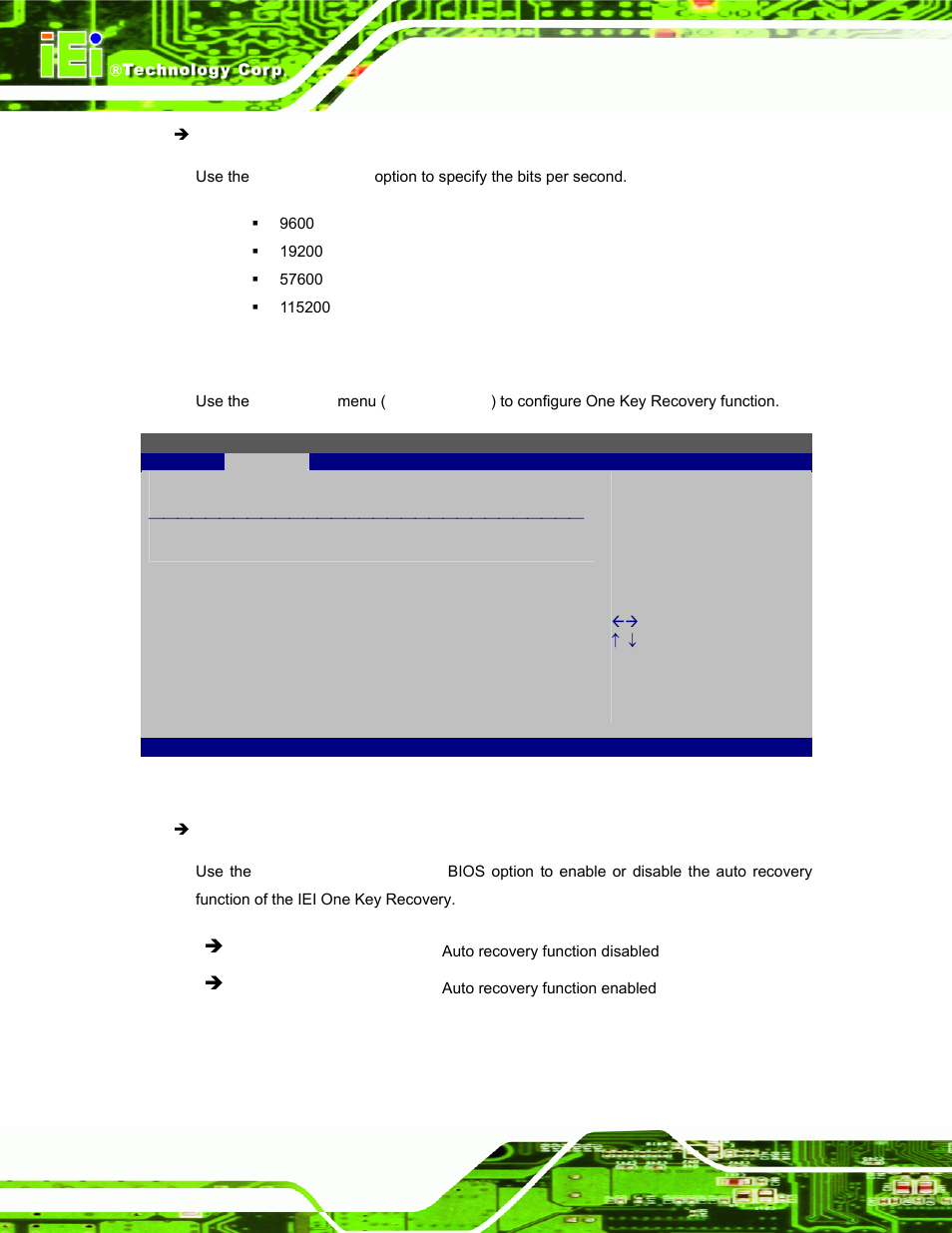 8 iei feature, Bios menu 11: iei feature | IEI Integration ECW-281B_B2-D525 User Manual | Page 81 / 137