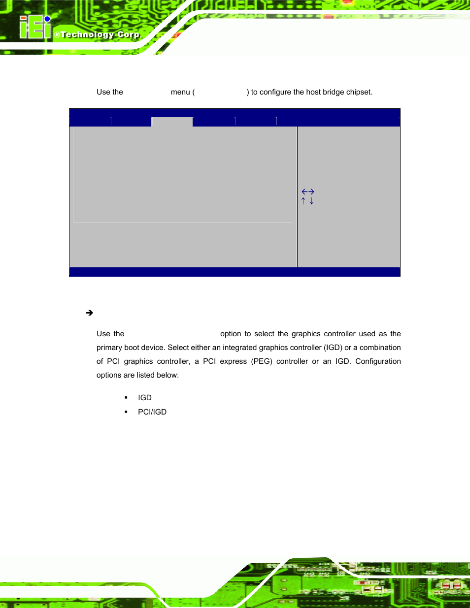 1 host bridge, Bios menu 13:host bridge configuration | IEI Integration ECW-281B_B2-D525 User Manual | Page 83 / 137