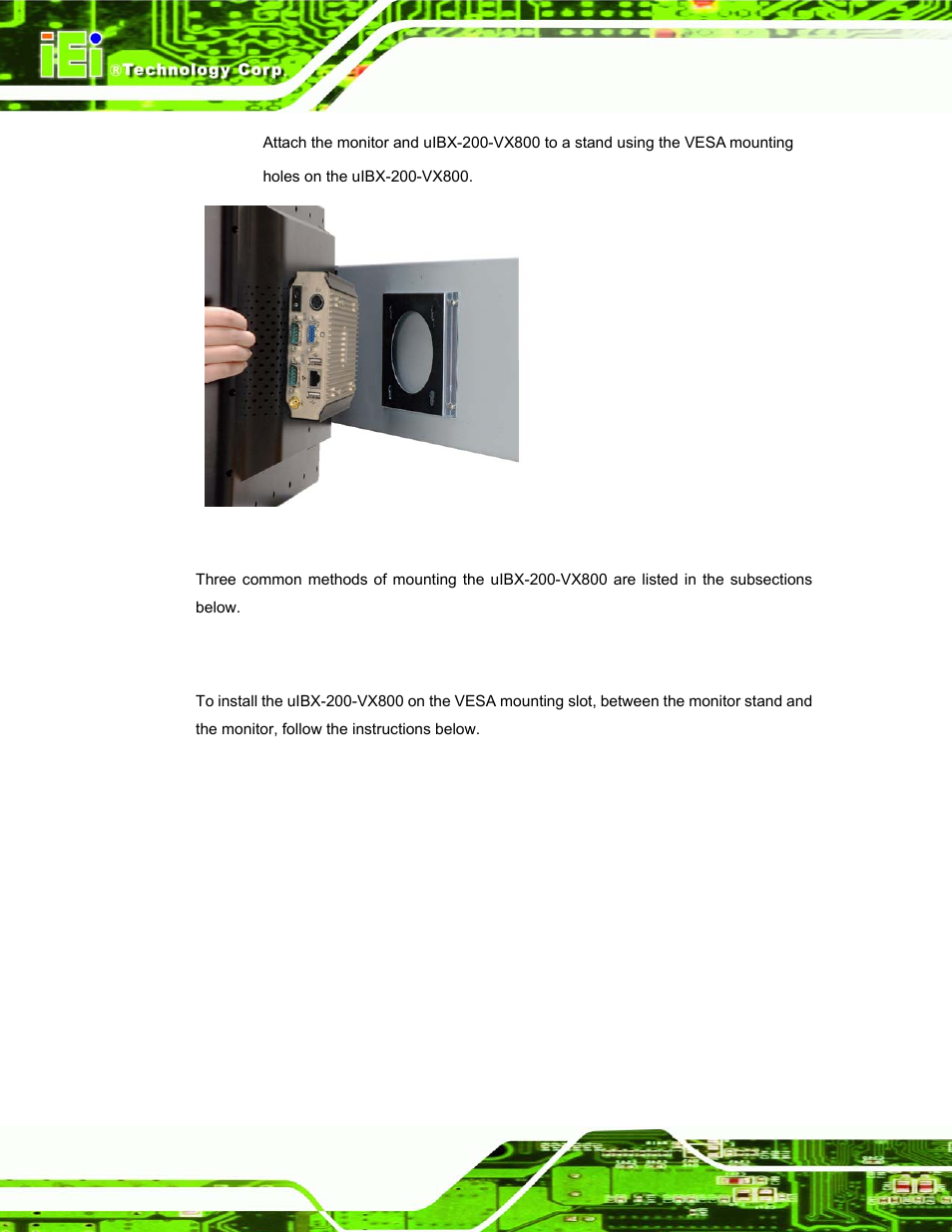 2 mounting option 2, Figure 4–19: mounting screws | IEI Integration uIBX-200-VX800 v1.04 User Manual | Page 40 / 113