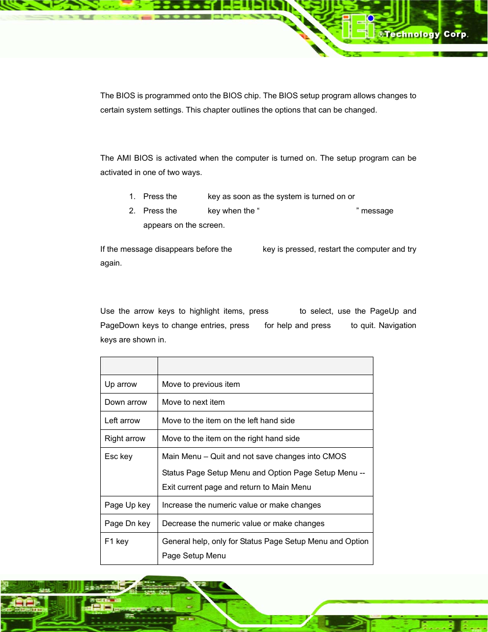 1 introduction, 1 starting setup, 2 using setup | Ntroduction | IEI Integration uIBX-200-VX800 v1.04 User Manual | Page 45 / 113