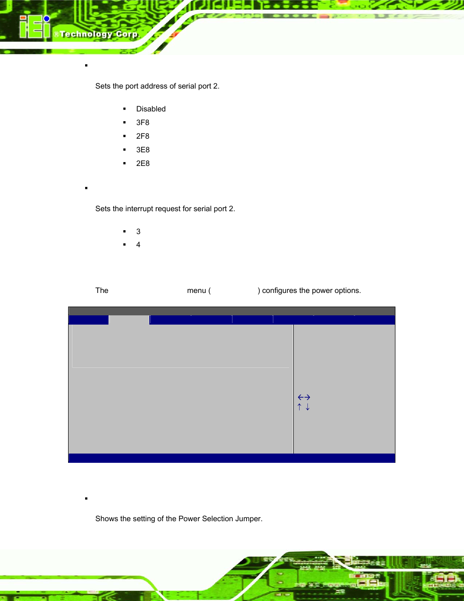 4 power configuration | IEI Integration uIBX-200-VX800 v1.04 User Manual | Page 56 / 113
