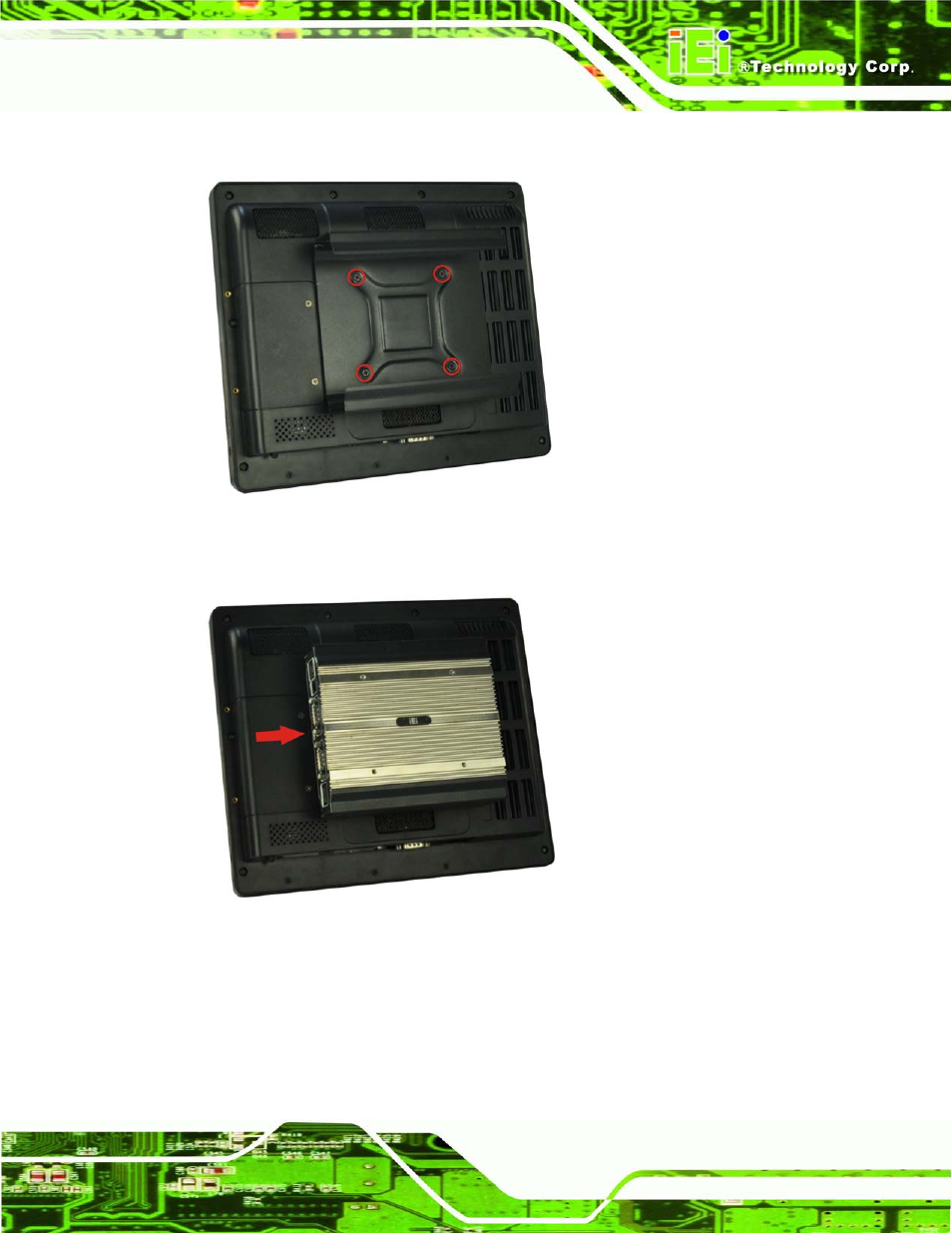Figure 3–9: mount kit installation, Figure 3–10: slide the system | IEI Integration uIBX-210-CV-N2600 User Manual | Page 32 / 163