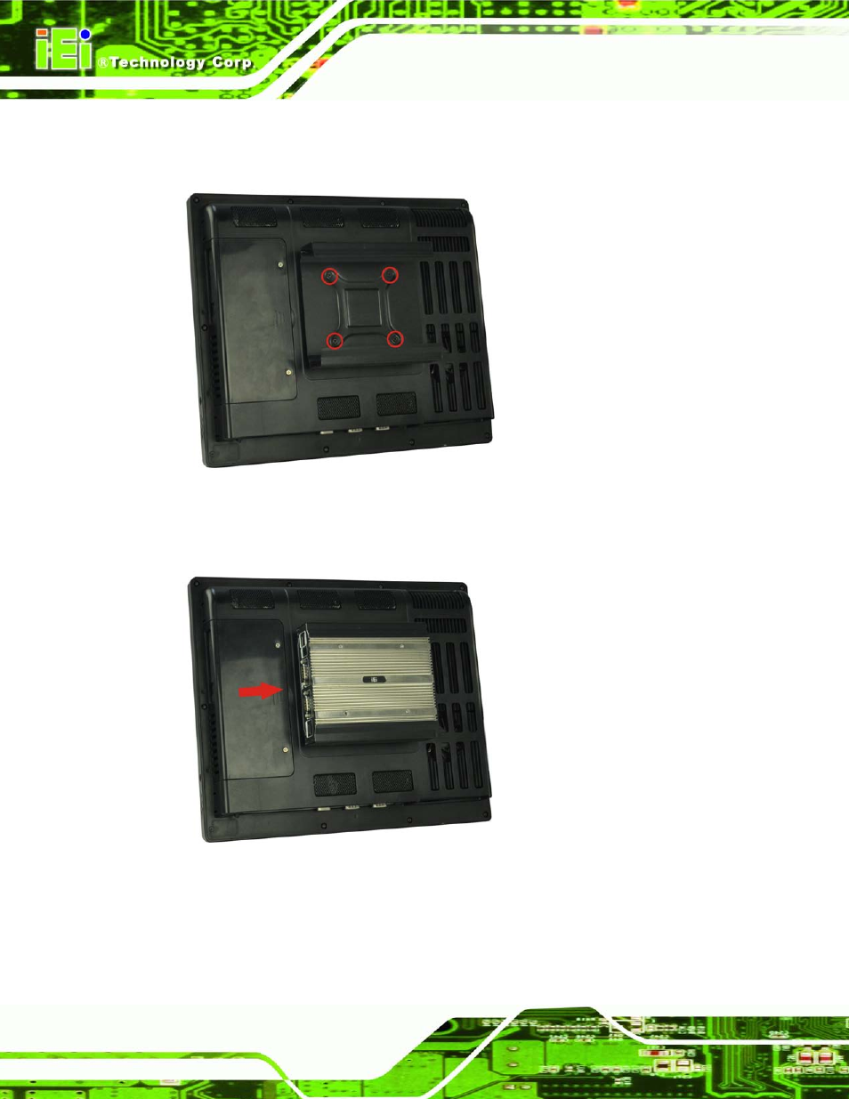 Figure 3–15: mount kit installation, Figure 3–16: slide the system | IEI Integration uIBX-210-CV-N2600 User Manual | Page 35 / 163