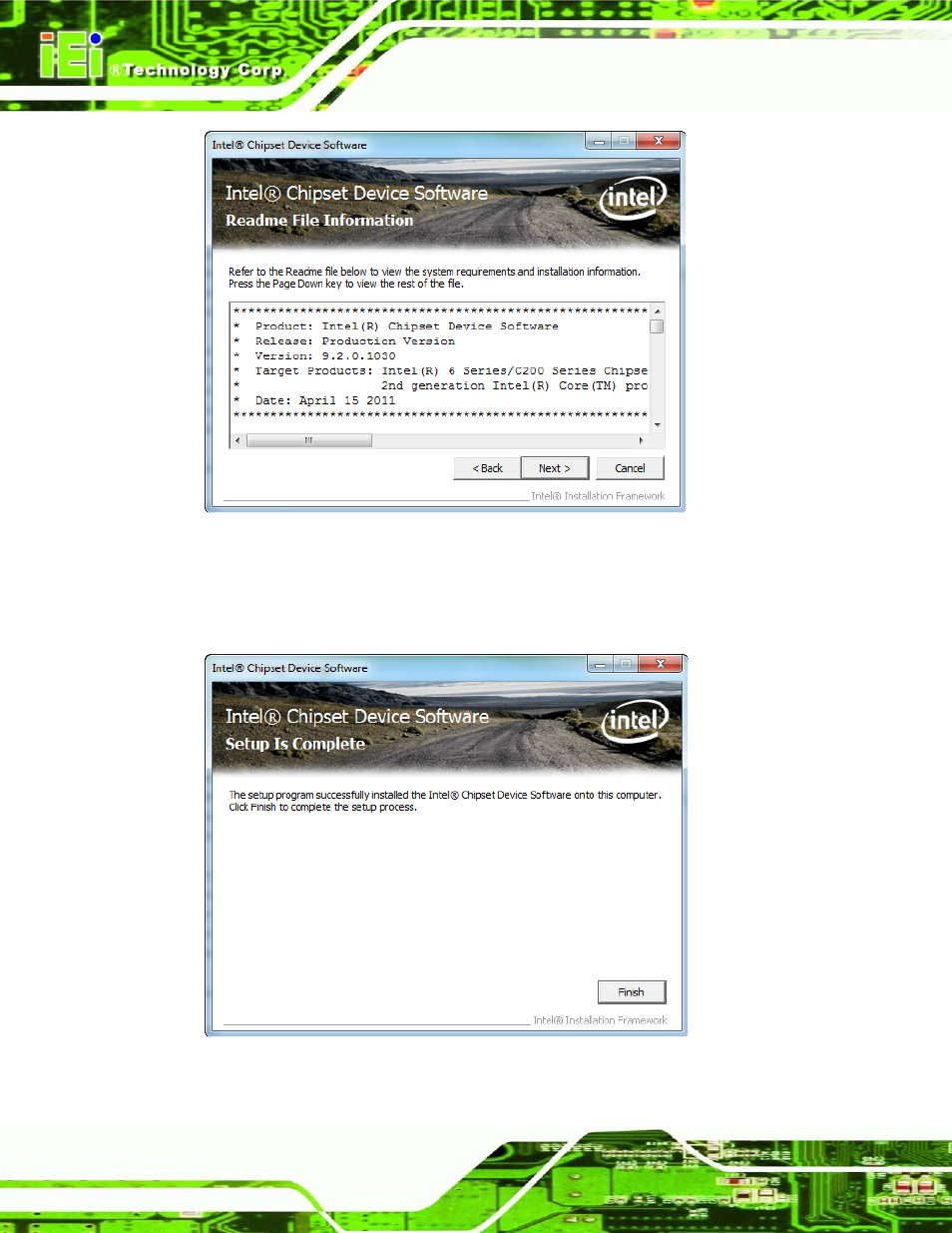 Figure 7-5: chipset driver read me file | IEI Integration uIBX-210-CV-N2600 User Manual | Page 97 / 163