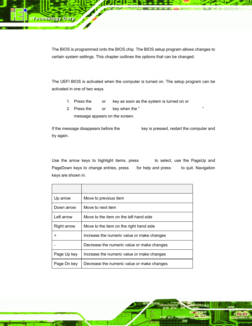 1 introduction, 1 starting setup, 2 using setup | Ntroduction | IEI Integration TANK-101B-D525_N455 v1.02 User Manual | Page 43 / 119