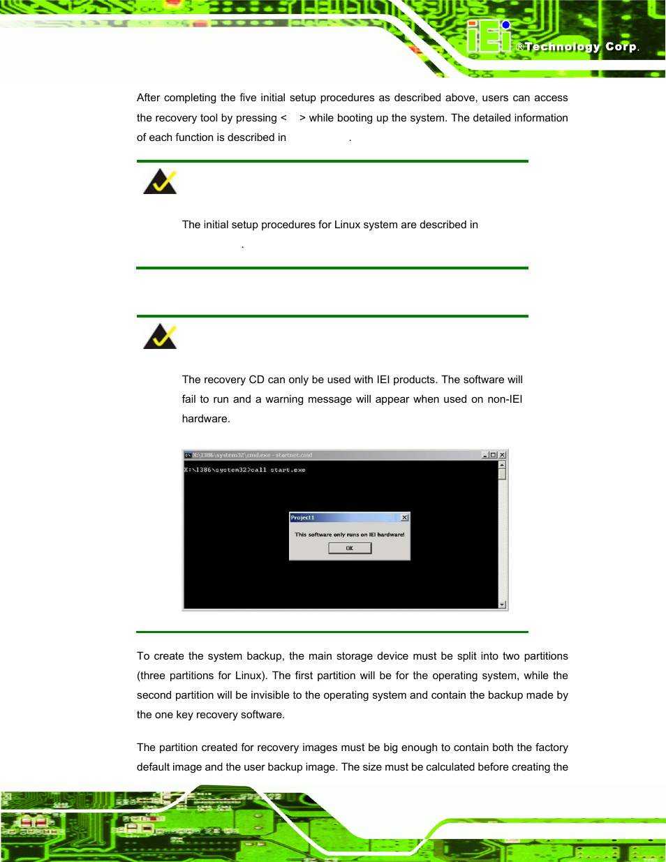 A.1.1 system requirement | IEI Integration TANK-101B-D525_N455 v1.02 User Manual | Page 72 / 119